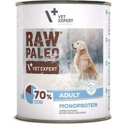 VetExpert Raw Paleo Adult Monoprotein with Cod 800gr