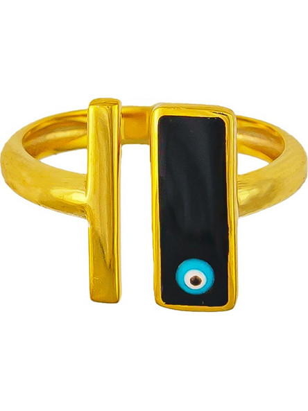 Excite-Fashion Γυναικείο Δαχτυλίδι Ματάκι από Ασήμι 925 Επιχρυσωμένο R116176-G