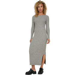 Only Katia Midi Καθημερινό Φόρεμα Πλεκτό Γκρι 15324649