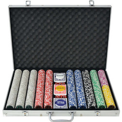 vidaXL Σετ 1000 Αριθμημένες Μάρκες Poker σε Βαλίτσα με 3 Τράπουλες 80185