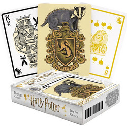 Aquarius Harry Potter Hufflepuff Τράπουλα Πλαστικοποιημένη Κίτρινη 840391126305