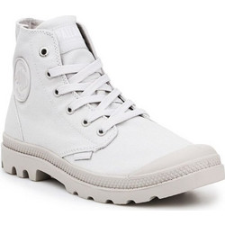 Palladium Pampa Hi Monu U Γυναικεία Αρβυλάκια Εκρού με Χοντρό Χαμηλό Τακούνι 73089-055-M