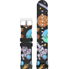Kiddoboo Λουράκι Σιλικόνης Astronaut Black (Universal 20mm)