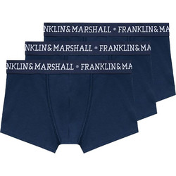 Franklin & Marshall Ανδρικά Μποξεράκια Σετ 3Pack Navy Μπλε I101290-N301