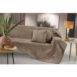 Guy Laroche Ριχτάρι Τριθέσιου Καναπέ 170x300 Lama Taupe