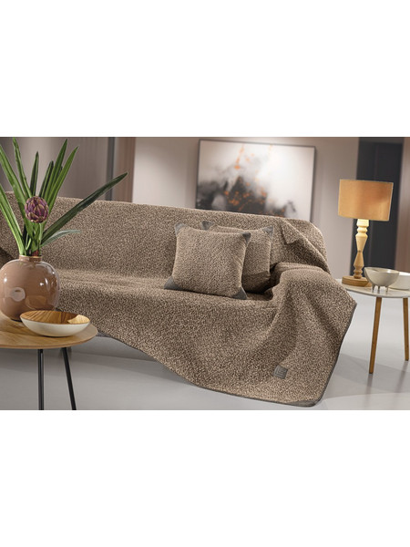 Guy Laroche Ριχτάρι Τριθέσιου Καναπέ 170x300 Lama Taupe