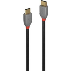 Lindy USB-C to USB-C 1m Grey Black 36871