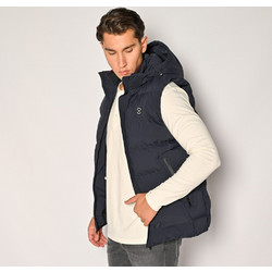 Brokers Αμάνικο Ανδρικό Μπουφάν Puffer Navy Μπλε 24510-006-078