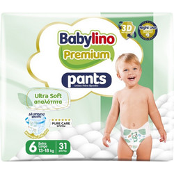 Babylino Premium Pants Ultra Soft Πάνες Βρακάκι No6 13-18kg 31τμχ
