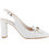 Guy Laroche Γόβες Slingback Δερμάτινες με Χοντρό Ψηλό Τακούνι Λευκές 30986X