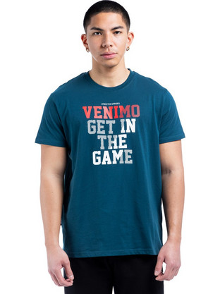 Venimo Ανδρικό Αθλητικό T-Shirt Πετρόλ 125MSS-420-013