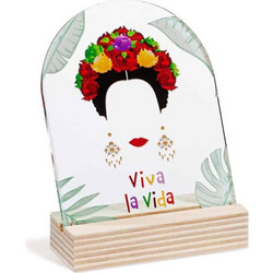 Parisis Μπομπονιέρα Βάπτισης Καδράκι Frida Kahlo από Plexiglass & Ξύλο 0523701