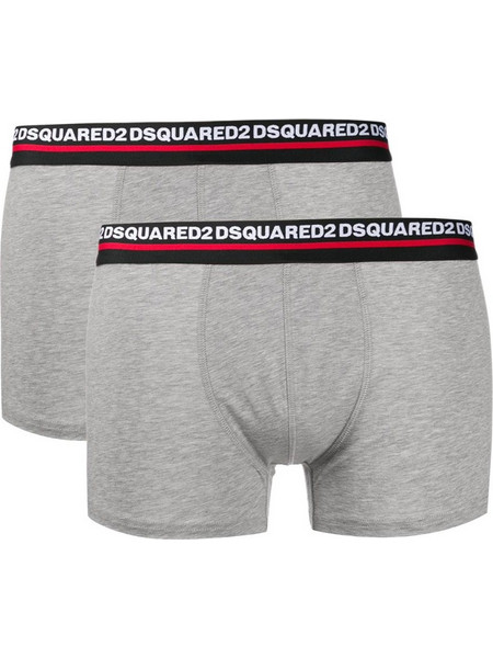 Dsquared2 Ανδρικά Μποξεράκια Σετ 2Pack Γκρι D9XC63200-030