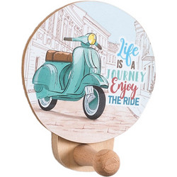 Parisis Μπομπονιέρα Βάπτισης Κρεμάστρα Vespa από Ξύλο
