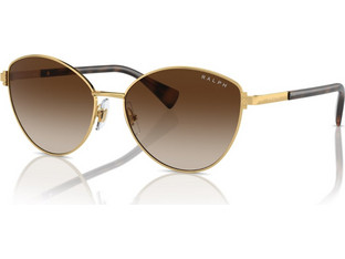 Ralph Lauren RL4145-900413 Γυναικεία Γυαλιά Ηλίου Πεταλούδα Μεταλλικά Χρυσά με Καφέ Degradee Φακό