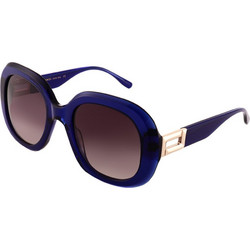 Lancel LA91049-C03 Γυναικεία Γυαλιά Ηλίου Τετράγωνα Κοκάλινα Μπλε με Καφέ Degradee Φακό