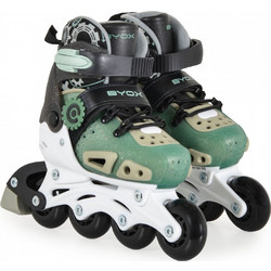 Byox Dizzy Inline Αυξομειούμενα Rollers Παιδικά Πράσινα Μαύρα