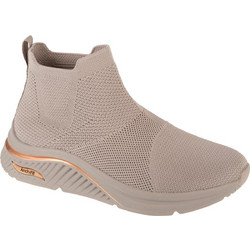 Skechers Arch Fit S-Miles Γυναικεία Sneakers Flatforms Μποτάκια με Κάλτσα Μπεζ 155580-TPE