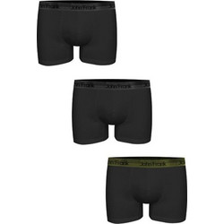 John Frank Ανδρικά Μποξεράκια Σετ 3Pack Ανθρακί JF3BPB03