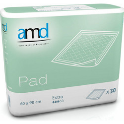 AMD Extra Υποσέντονα Ακράτειας 3 Σταγόνες 60x90cm 30τμχ