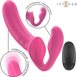 Intense Amy Double Vibrator Διπλός Δονητής για Ζευγάρια με Τηλεχειριστήριο 20cm Ροζ