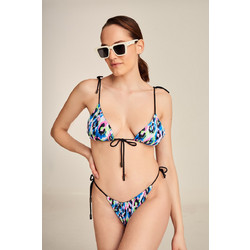 PCP GIGI Bikini Top Τριγωνάκι Animal Print Γαλάζιο