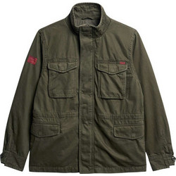 Superdry Ανδρικό Μπουφάν Χειμωνιάτικο Τζιν Χακί M5011946A-D8B
