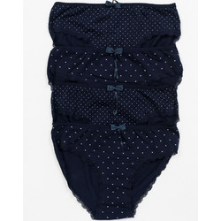 Donella Βαμβακερά Γυναικεία Slip με Δαντέλα Navy Μπλε Multipack 31256263