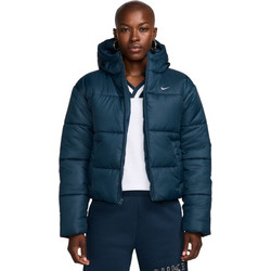 Nike Sportswear Classic Γυναικείο Μπουφάν Χειμωνιάτικο Puffer Κοντό Πετρόλ FZ5899-478