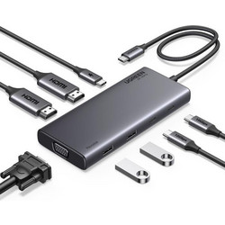 Ugreen CM639 35588 USB-C Docking Station με DisplayPort / HDMI PD και Σύνδεση 3 Oθονών