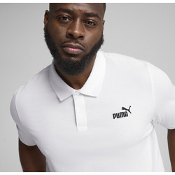 Puma ESS No Logo Ανδρική Αθλητική Μπλούζα Polo Λευκή 682552-02