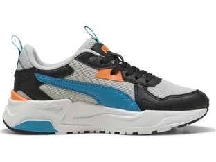 Puma Trinity Lite Παιδικά Sneakers Λευκά Μαύρα Γαλάζια 391443-15