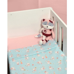 Baby Oliver Σετ Βρεφικά Σεντόνια Κούνιας Βαμβακερά 110x160 Des 212 3τμχ