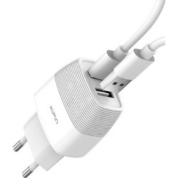 Xipin EU-11T Φορτιστής με Καλώδιο USB-C με 2 Θύρες USB-A 12W
