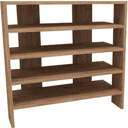 Hanah Home Παπουτσοθήκη Μοριοσανίδας Sargel Καφέ M75.6xΠ31.4xY72cm 550ARN2629