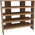 Hanah Home Παπουτσοθήκη Μοριοσανίδας Sargel Καφέ M75.6xΠ31.4xY72cm 550ARN2629