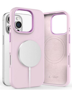 Tech-Protect Silicone Pure MagSafe Back Cover Pink Pearl (iPhone 16 Pro Max)
