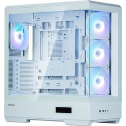 Zalman P50 DS White Gaming Midi Tower Κουτί Υπολογιστή RGB με Πλαϊνό Παράθυρο