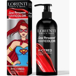 Lorenti Haircolor Hot Red Ημιμόνιμη Βαφή Μαλλιών 250ml