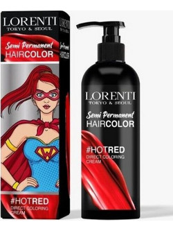 Lorenti Haircolor Hot Red Ημιμόνιμη Βαφή Μαλλιών 250ml