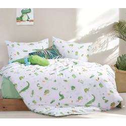 Nef-Nef Σετ Παιδικά Σεντόνια Μονά Βαμβακερά 170x260 Cute Reptiles 3τμχ