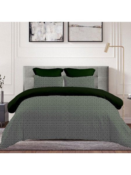 Astron Σεντόνι Μονό Βαμβακερό με Λάστιχο 160x200+30 Boho Green