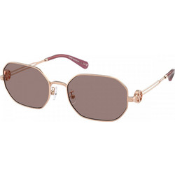 Tory Burch TY6113 33587N Γυναικεία Γυαλιά Ηλίου Πολυγωνικά Μεταλλικά Χρυσά με Καφέ Φακό