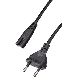 Naxius 5200252408967 Καλώδιο Τροφοδοσίας Euro to IEC C8 1m