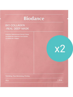 Biodance Bio-Collagen Real Sheet Μάσκα Προσώπου για Ενυδάτωση με Κολλαγόνο 2x34gr