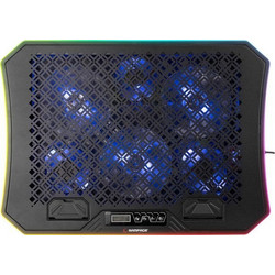 Rampage Metafor Cooling Pad Laptop έως 19" με 6 Ανεμιστήρες & Φωτισμό