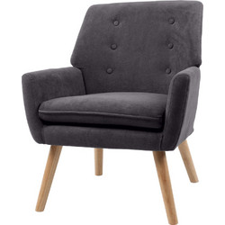 PoliHome Πολυθρόνα Γκρι Nelly 162722709