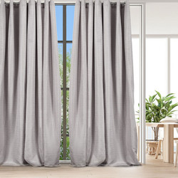 WhiteEgg Κουρτίνα Παραθύρου με Τρουκς 270x280 K0187-3 Light Grey