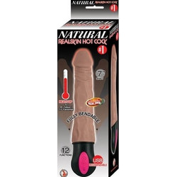 Nasstoys Realistic Warming & Vibrating Ρεαλιστικός Δονητής 18cm Καφέ