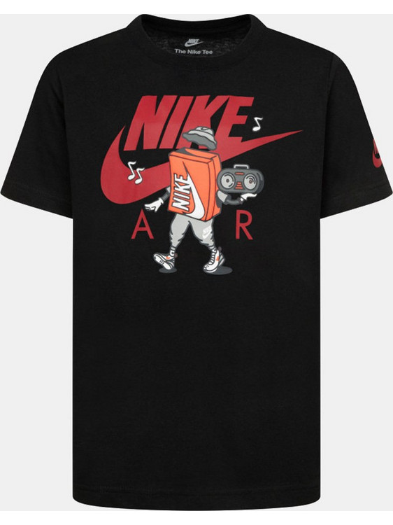 Nike Παιδικό T-Shirt Κοντομάνικο Μαύρο Κόκκινο 86M841-023